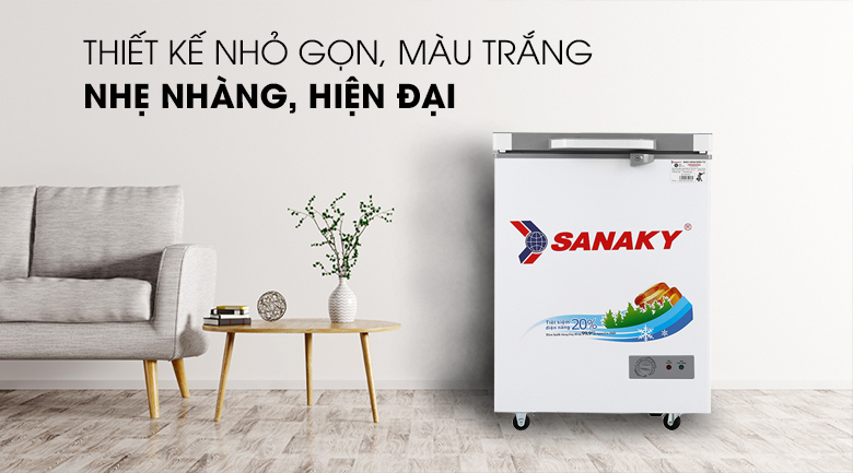 Tủ đông Sanaky 100 lít VH-1599HYK - Thiết kế Tủ đông Sanaky 100 lít VH-1599HYK - Thiết kế
