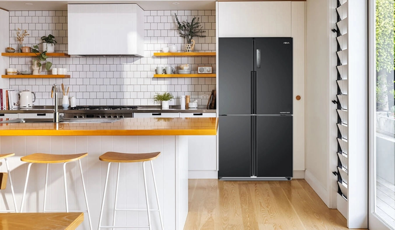 Tủ lạnh Aqua Inverter 456 lít AQR-M530EM(SLB) thiết kế sang trọng