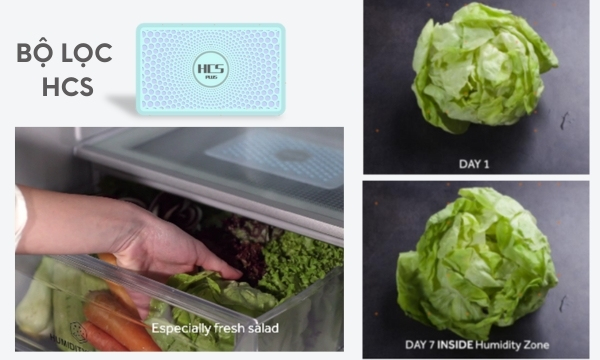 Tủ lạnh Aqua Inverter 456 lít AQR-M530EM(SLB) ngăn rau quả giữ ẩm 90%